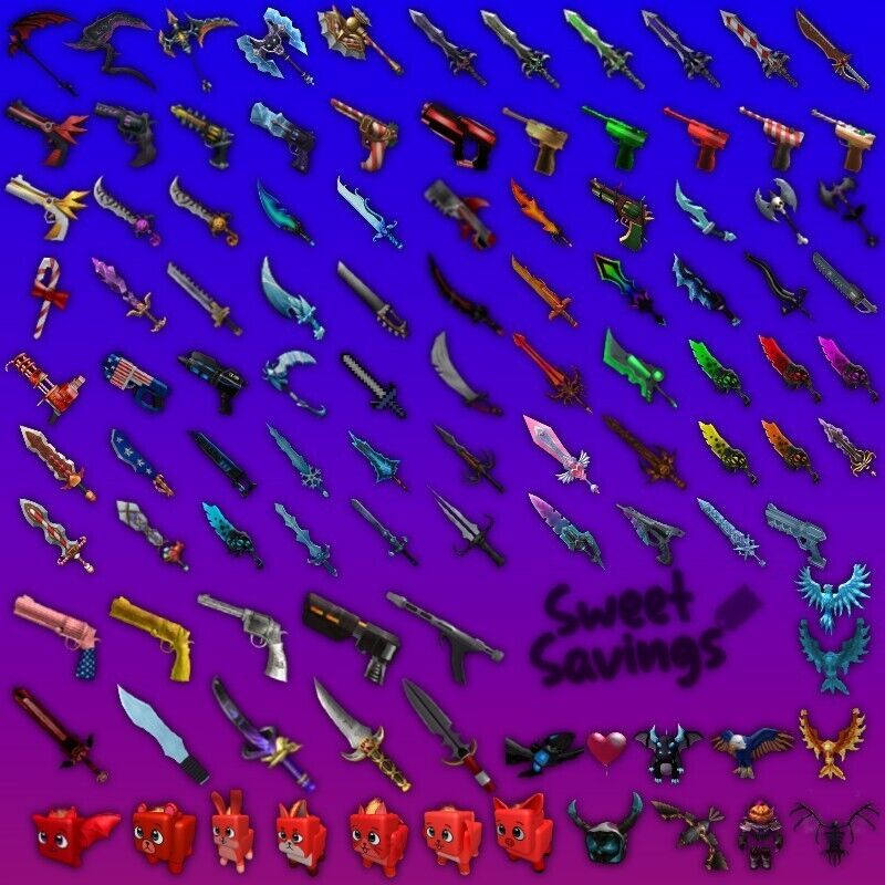 Murder Mystery 2 (MM2) Full Godly Set Including Ancient and