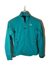 The North Face Womens S Summit Series TNF Apex Full Zip Light Jacket-Turquoise 