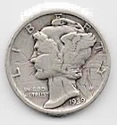 1939 Mercury Dime - Nice Silver - #15