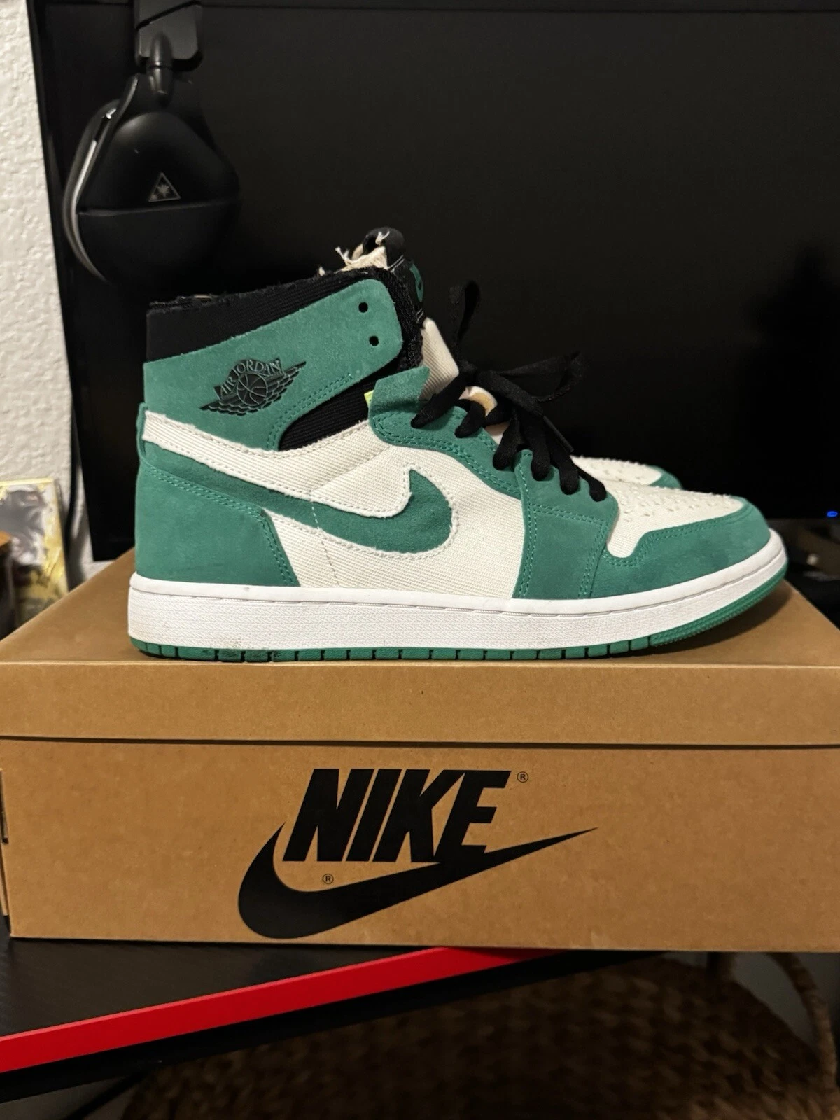 Taglia 9 5 Air Jordan 1 Zoom Comfort Stadium verde