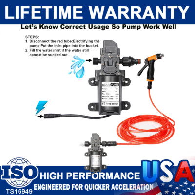 DC 12V Spray Gun 160PSI Electric Electric Car Auto Cleaner Washer Kit Water Pump