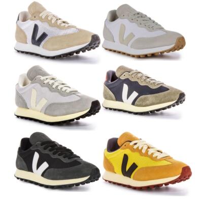 Veja Rio Branco Schnürschuhe Runner inspiriert Schwarz Weiß Größe UK 3   8 