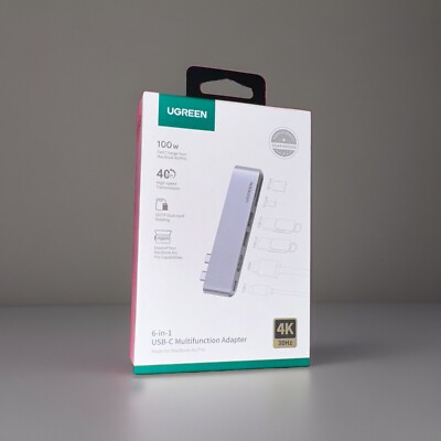UGREEN USB-C Multifunction Adapter Made for MacBook Air/Pro - Gray/Silver *NEW*