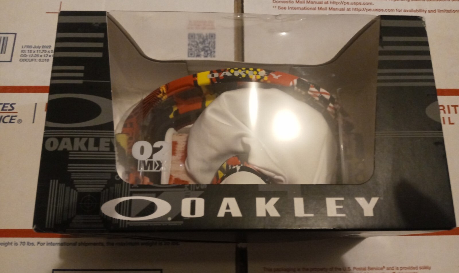Oakley 02 MX Mosh Pit Red Yellow Snowboarding Goggles New Falak