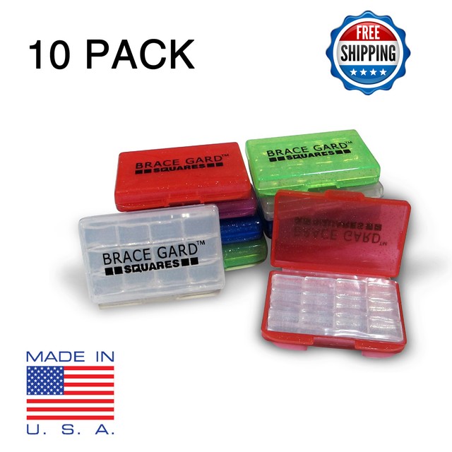 Brace Gard Squares Dental Orthodontic Silicone Wax For Braces Pack