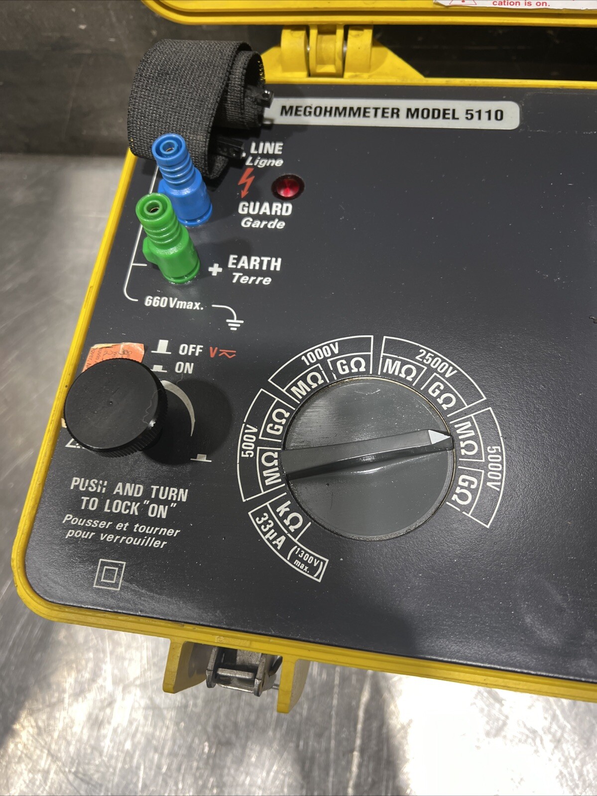 AEMC INSTRUMENTS CHAUVIN ARNOUX MEGOHMMETER MODEL 5110 Used Surplus