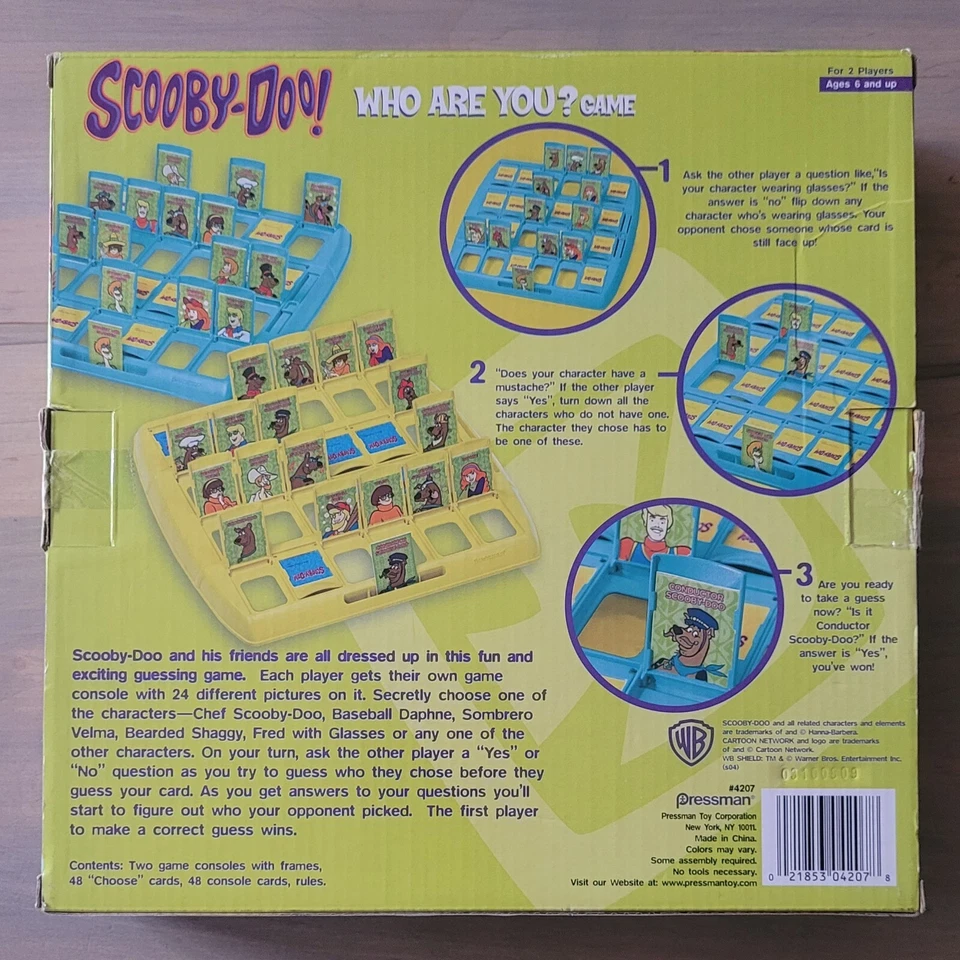 Brand New Cartoon Network Scooby-Doo "WHO ARE YOU?" Family Board Game PRESSMAN - Image 3 of 4