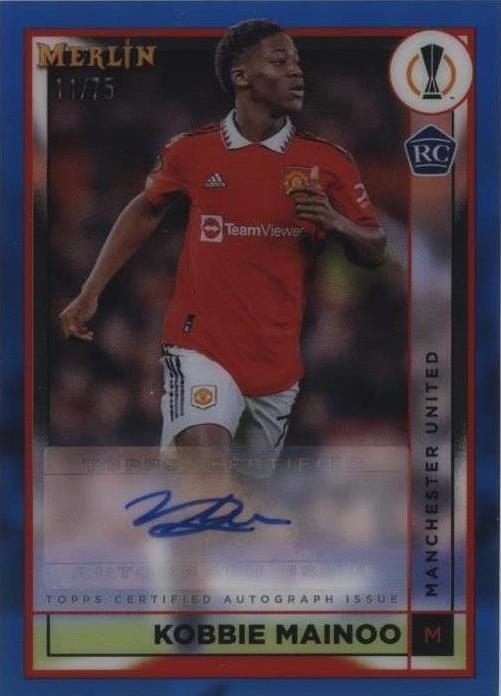 Mainoo Autograph 2022-23 Topps Merlin UEFA Club Competitions - Autographs Kobbie Mainoo ...