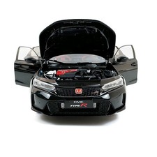 1:18 Scale Honda Civic Type-R FL5 Black Paudi Diecast Model Car Hobby Toy Gift