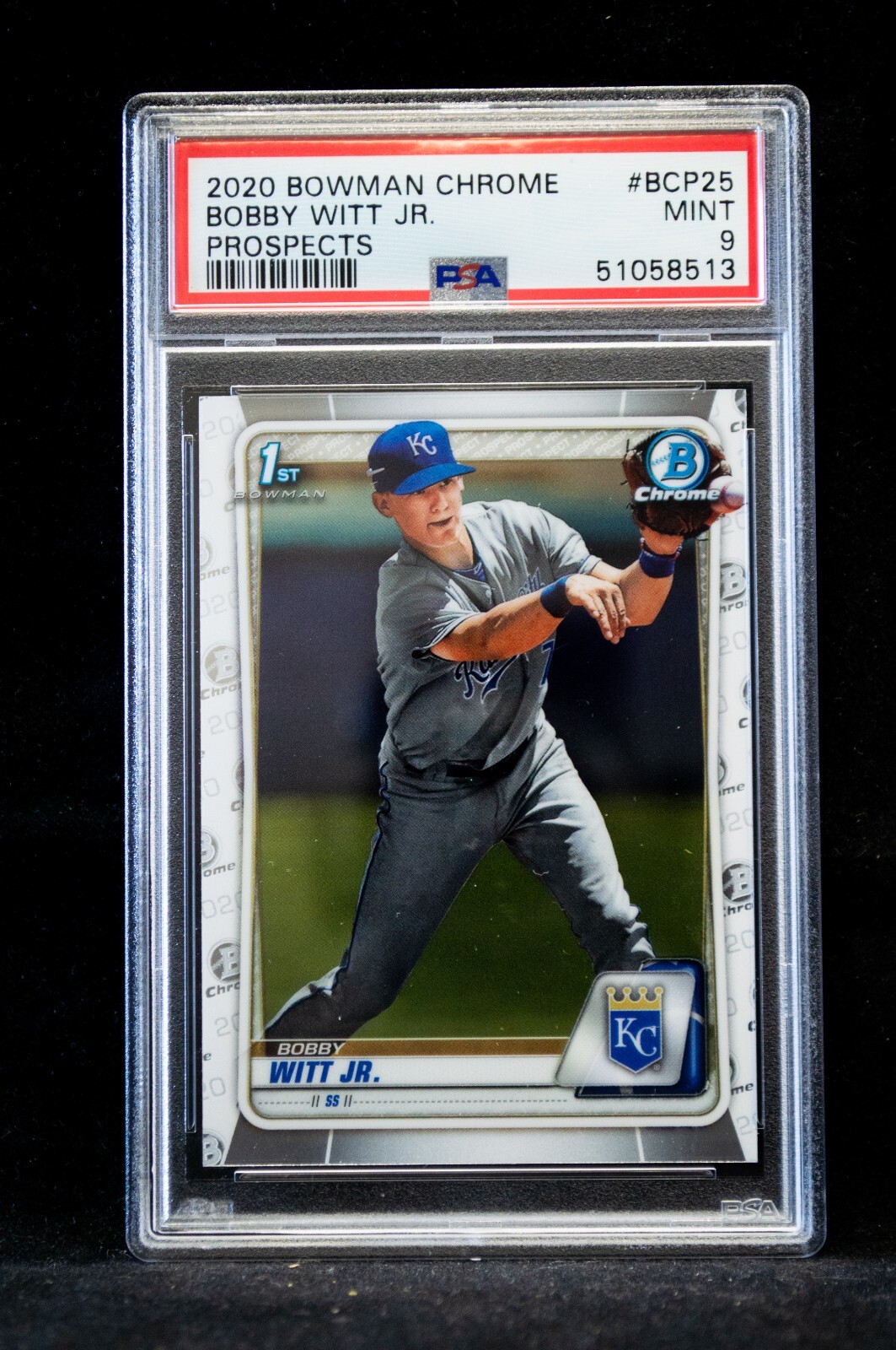 2020 Bowman Chrome Prospects Bobby Witt Jr #BCP25 PSA 9 Kansas City Royals