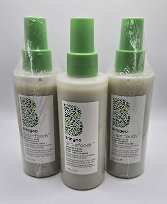 x3 Briogeo Superfoods Avocado + Kiwi Mega Moisture 3-in-1 Leave-In Spray 5.75 oz