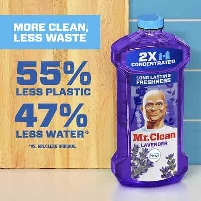 Mr. Clean 2X Concentrated Multi Surface Cleaner with Febreze Lavender Scent, 23F