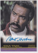 STAR TREK PELÍCULAS HÉROES Y VILLANOS A117 ROBERT HOOKS AS ALMIRANTE MORROW AUTÓGRAFO