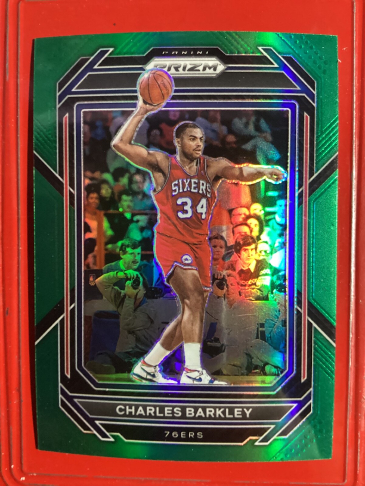 Charles Barkley  2022-23 Panini Prizm #300 Prizms Green Sixers