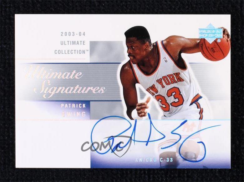 Patrick Ewing 2003 Upper Deck Ultimate Collection #PE-A Signatures 