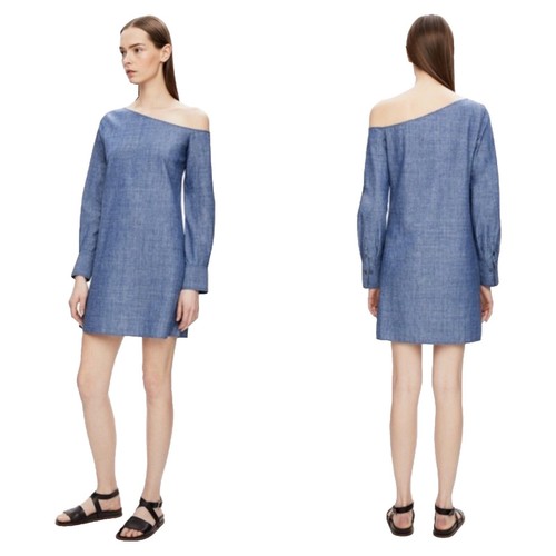 NEW Theory Tie Back linen blend Midi Dress XL | eBay
