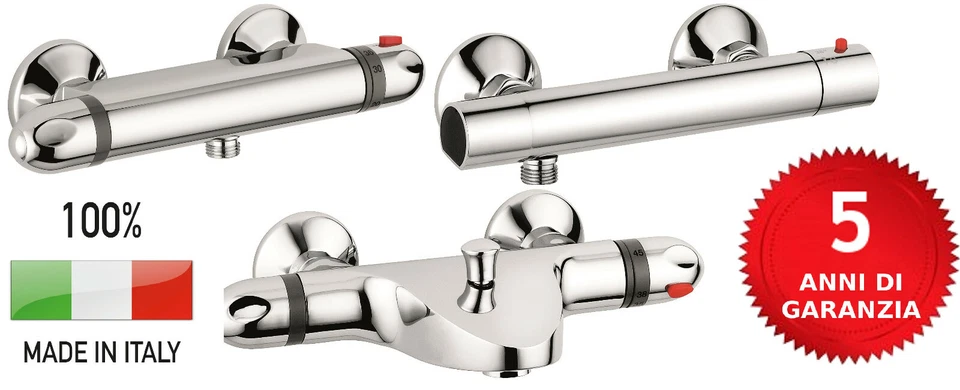 EMMEVI Miscelatore GARANZIA 60 MESI doccia termostatico vasca rubinetto bagno temperatu