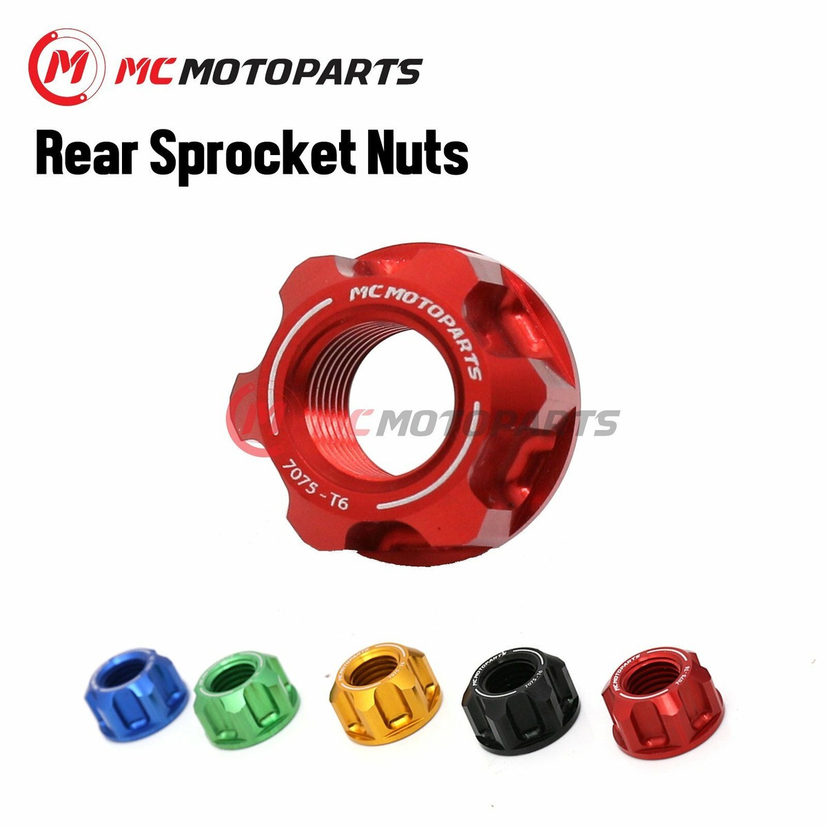 T.S CNC M10 x1.25 Thread Rear Sprocket Nuts For Yamaha YZF R1 R6 YZF