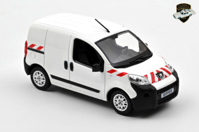 Peugeot Bipper 2009 Fourgonnette Blanche, 1/43 Norev 479868, Miniature Neuve
