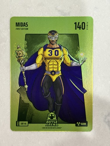 2025 Bo Jackson Battle Arena Alpha Update *RARE* MIDAS GREEN GLOW STEPH CURRY
