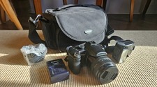 Panasonic DMC-FZ30 Digital Camera lot w/ flash, charger, bag, instructions
