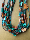 Nice 12 Pc Lot Vintage - Now Necklaces Lia Sophia Lampwork Beaded Shell Crystal — photo 5