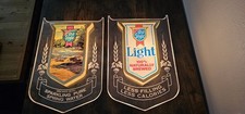 Vintage Heileman's Old Style & Old Style Light Beer Lighted Beer Signs. *READ*