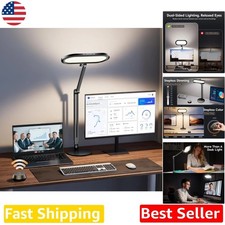LED Desk Lamp, Eye-Caring Double Side Light, Stepless Dimming, Remote