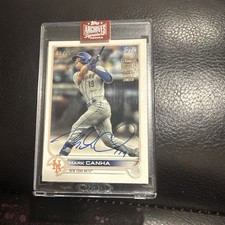 2022 Topps Archives Signature Series Gold SP 65/65 Mark Canha Mint In Case Auto