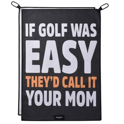 - Funny Golf Towel - Microfiber Printed Golf Accessory for Men - Two-Sided Re...