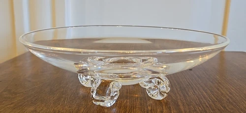 Vintage Steuben Glass Traditional Footed Dish / Bowl  8”