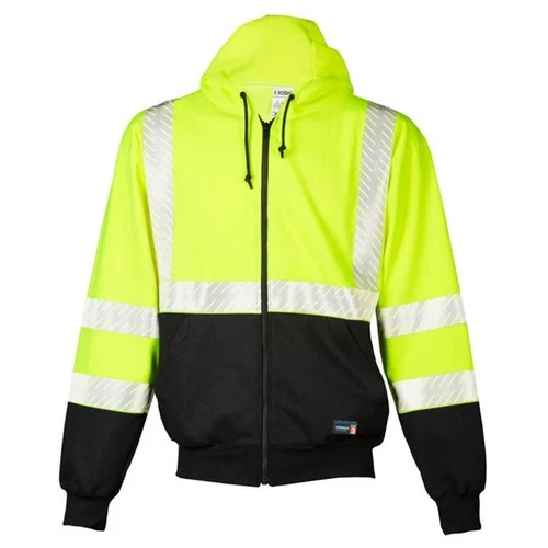 Kishigo F507 (Size Large) Sweatshirt Lime Hoodie - product listing photo