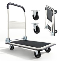 Vevor Plattformwagen Klappbar 150Kg Transportwagen Handwagen Rollwagen 735X480Mm