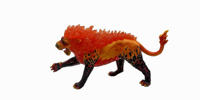 Schleich   Eldrador - Feuerlöwe 42455 - Lavawelt - Wie neu!