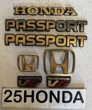 1993-2002 Honda Passport Factory Gold Emblem Set Rare Oem