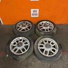 Fiat 500 Alloy Wheels  Tyres 15 15 Inch Chrome 5 Twin Spoke 18555R15 2008 2016