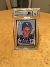 1985 Donruss #222 Bret SABERHAGEN - Becket 10+ RC Royals-auto & Inscription