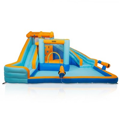 Aufblasbarer Kinder Spielplatz mit Rutsche Wasserpark Pool Outdoor KINDI DPZ010