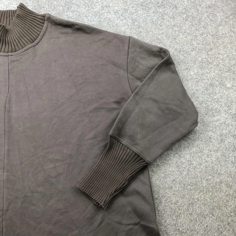 BKE Sweater Mens Small Brown Quarter Zip Pullover Mock Neck Ribbed Cuffs Casual - Image 3 of 4