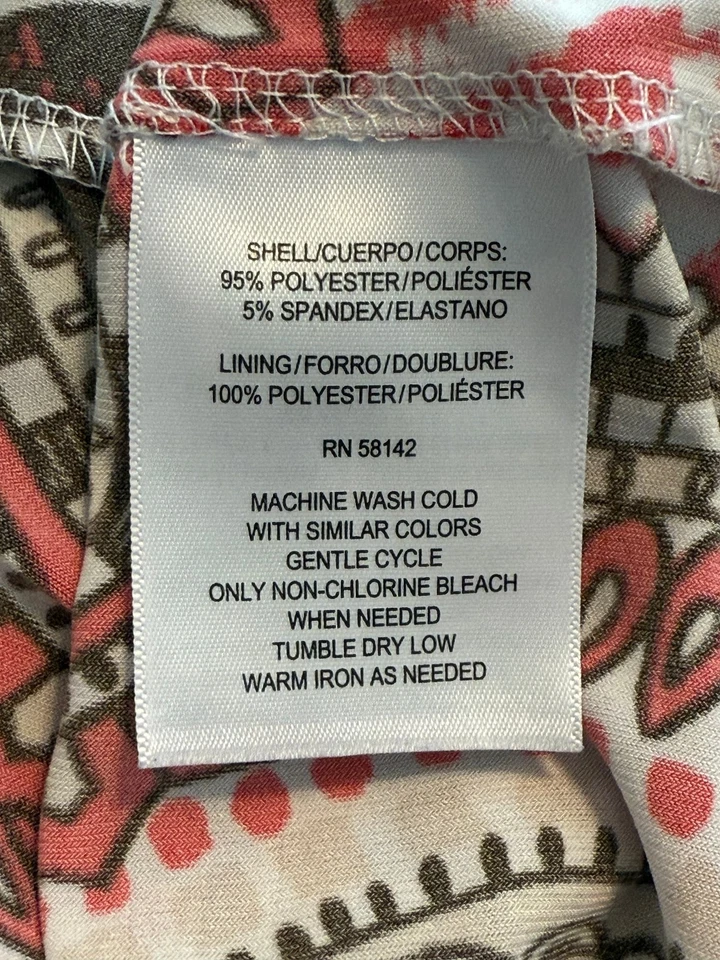 VESTIDO MAXI MUJER LONDON TIMES.TALLA: 1X SIN MANGAS CUELLO REDONDO GEOMÉTRICO ELÁSTICO Foto 3 de 4