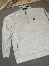 Horn Legend Penn State Glen Plaid Micro Fleece Performance Pullover Size Medium 
