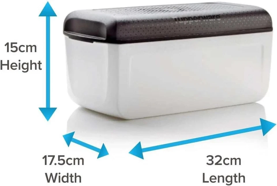 Tupperware Contenitore per Pane Porta Pane Contenitore per Pane 32x17,5x15 - BreadSmart Junior - Immagine 2 di 4