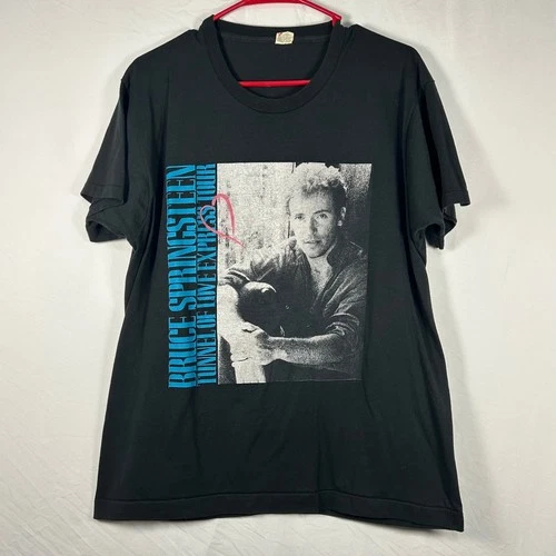 Bruce Springsteen T-Shirt Mens XL Black Tunnel of Love 1980s vintage concert t-shirt, vintage, size XL, single stitch, B+ condition