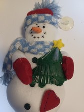 Christmas Snowman Stuffed 10 Inches Tall