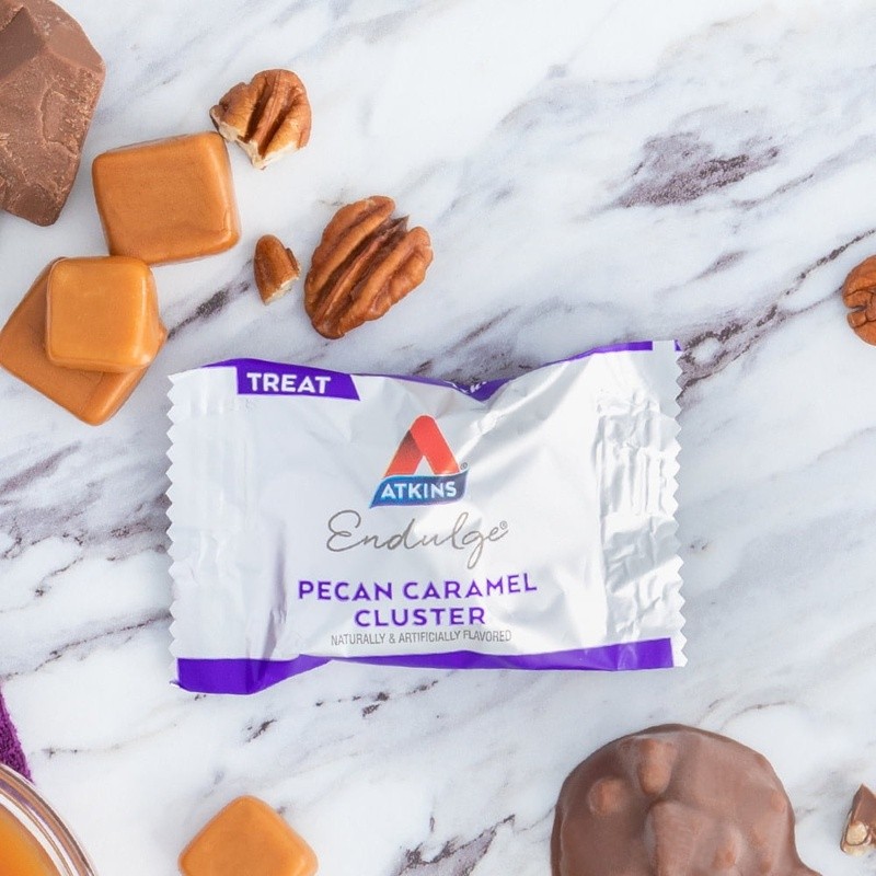 Pecan Caramel Clusters Low Carb Sweet Treats 10 Count 1g Sugar 2g Net Carbs New