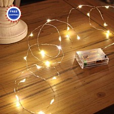 Led Fairy Lights Battery Operated 16ft Ariceleo Pack Mini Powered Copper Wire