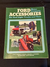 Ford Motor Company Accessories Ford Light Trucks Vans F-Series Vintage Catalog