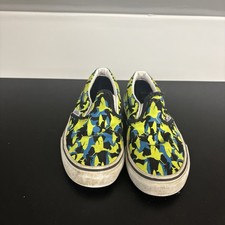 Vans Kids Glow in the Dark Shark Slip On Shoes, Kids size 1