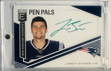 2019  Elite Pen Pals #PP-JS Jarrett Stidham Rc Auto GREEN INK SSP Very Rare