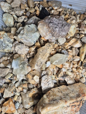 #ad 10 Lbs Of AUTHENTIC UNSALTED Gemstone Pay Dirt Tourmaline Mine Pocket Ore $34.00